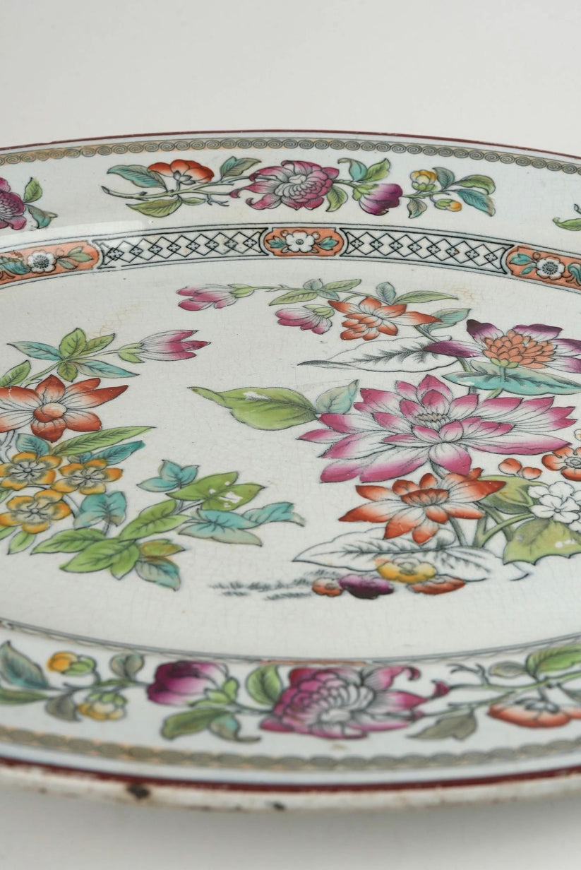 Vintage Indian Tree Platter By Minton – Lazy Suzan Home