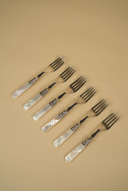 Mother of Pearl Dinner Forks & Knives | Set of 12