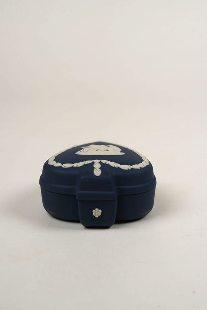 Navy Wedgwood Trinket Box