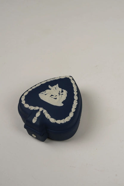 Navy Wedgwood Trinket Box