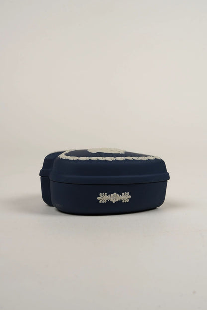 Navy Wedgwood Trinket Box
