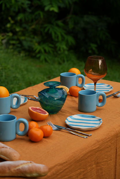 Rust Linen Table Cover