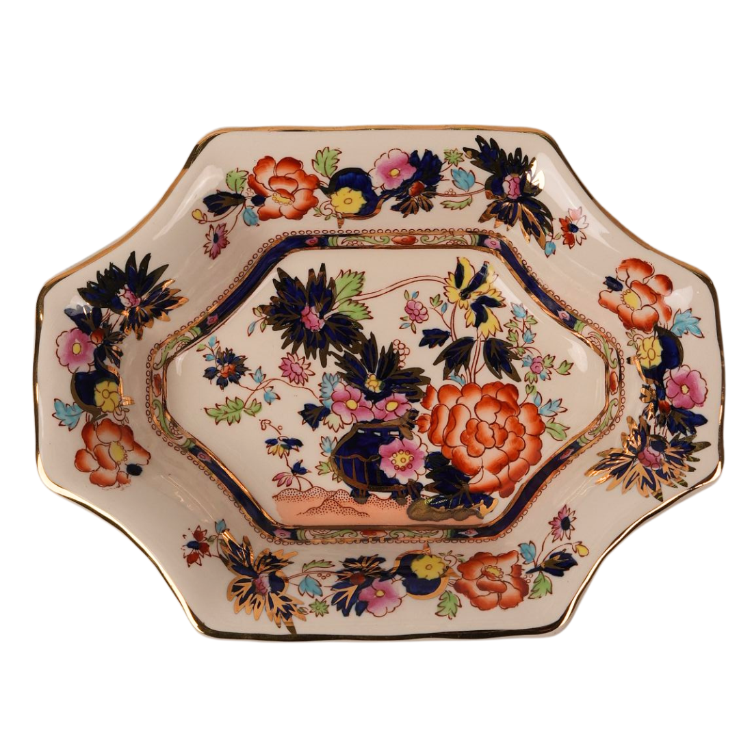 Octagonal Mason's Ironstone Mandarin Dish