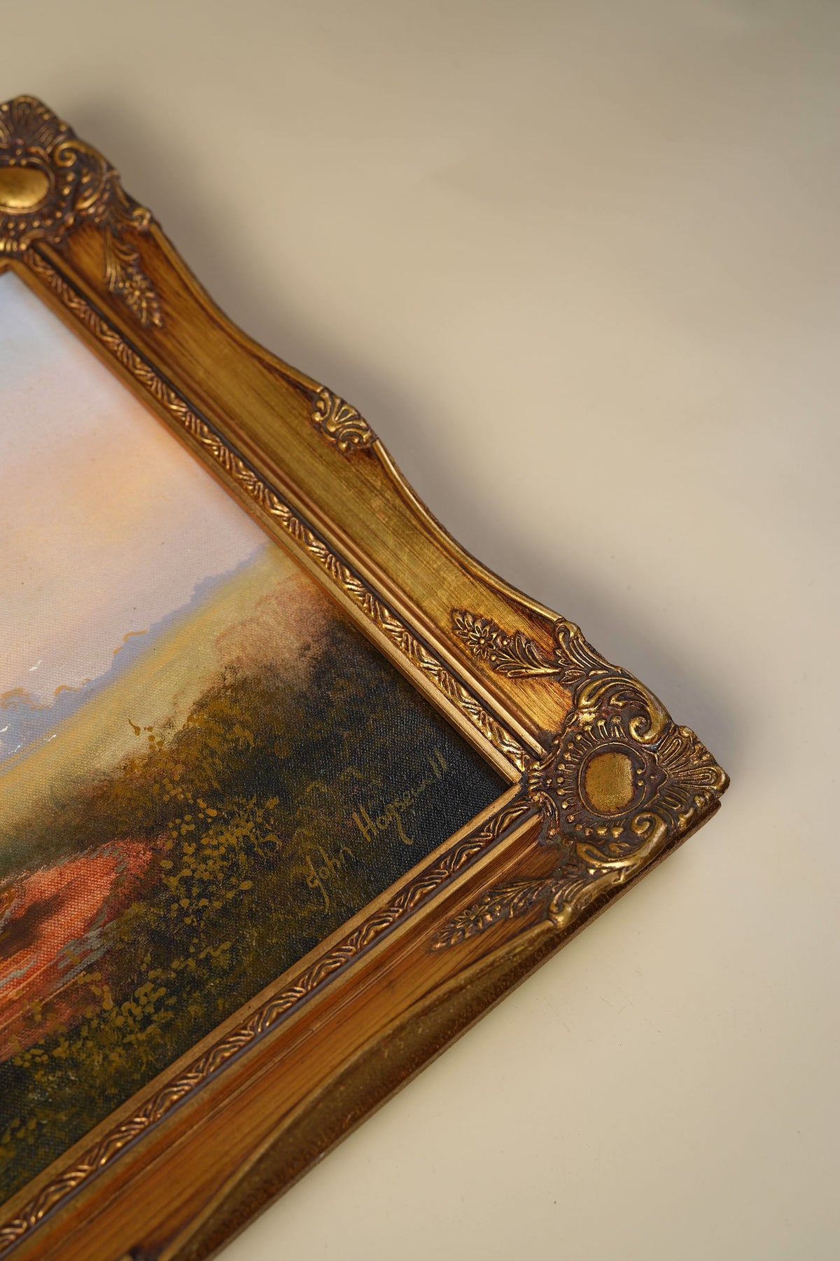 Oil on Canvas by John Horsewell — Cottage by the Mill Pond