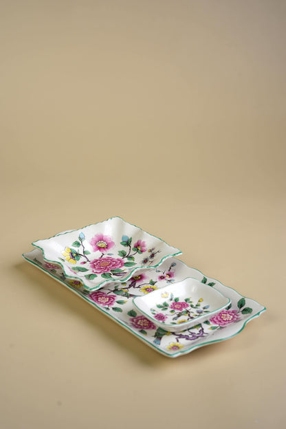 Old Foley Trinket Plate Set
