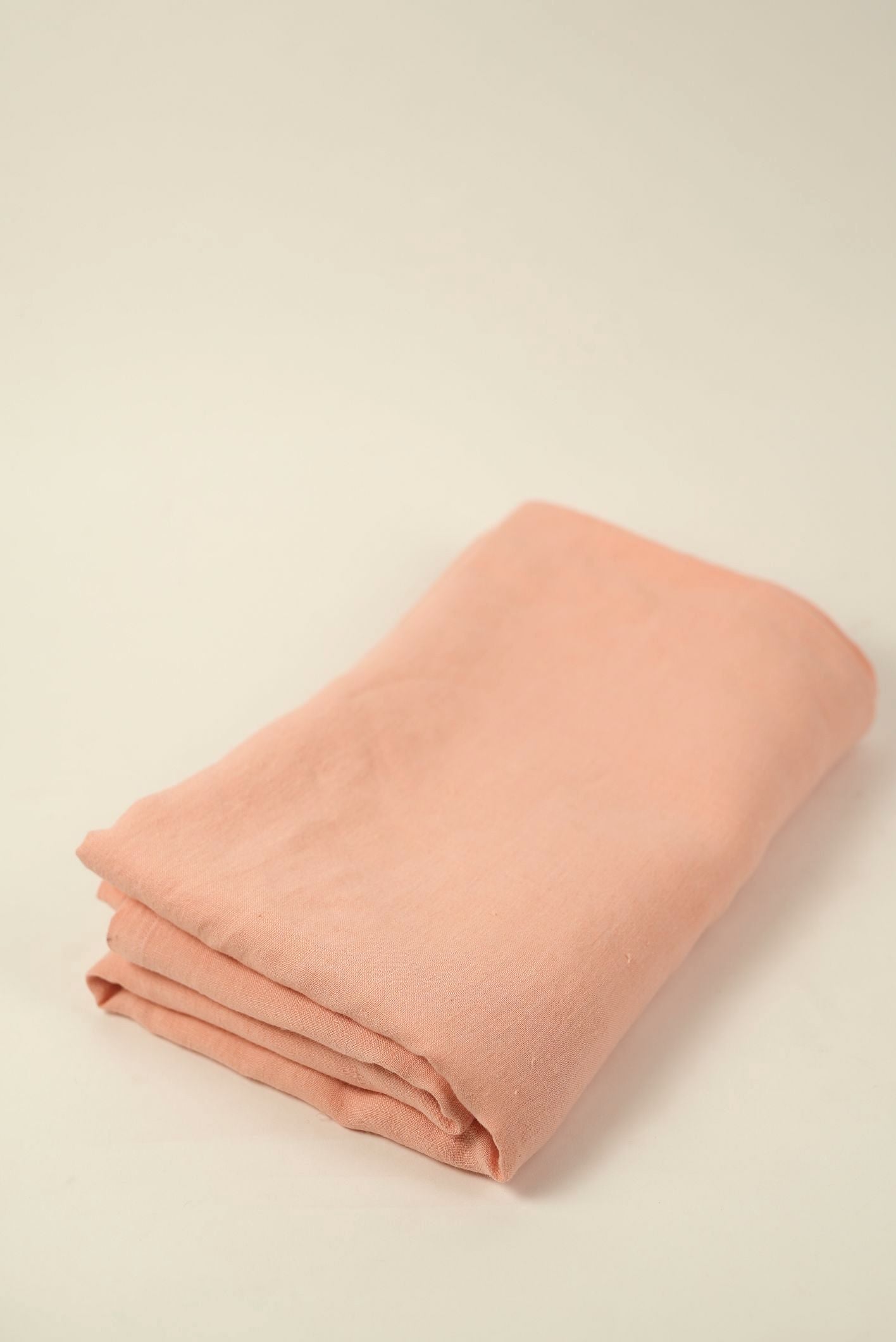 Peach Linen Table Cover
