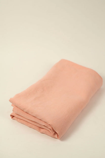 Peach Linen Table Cover