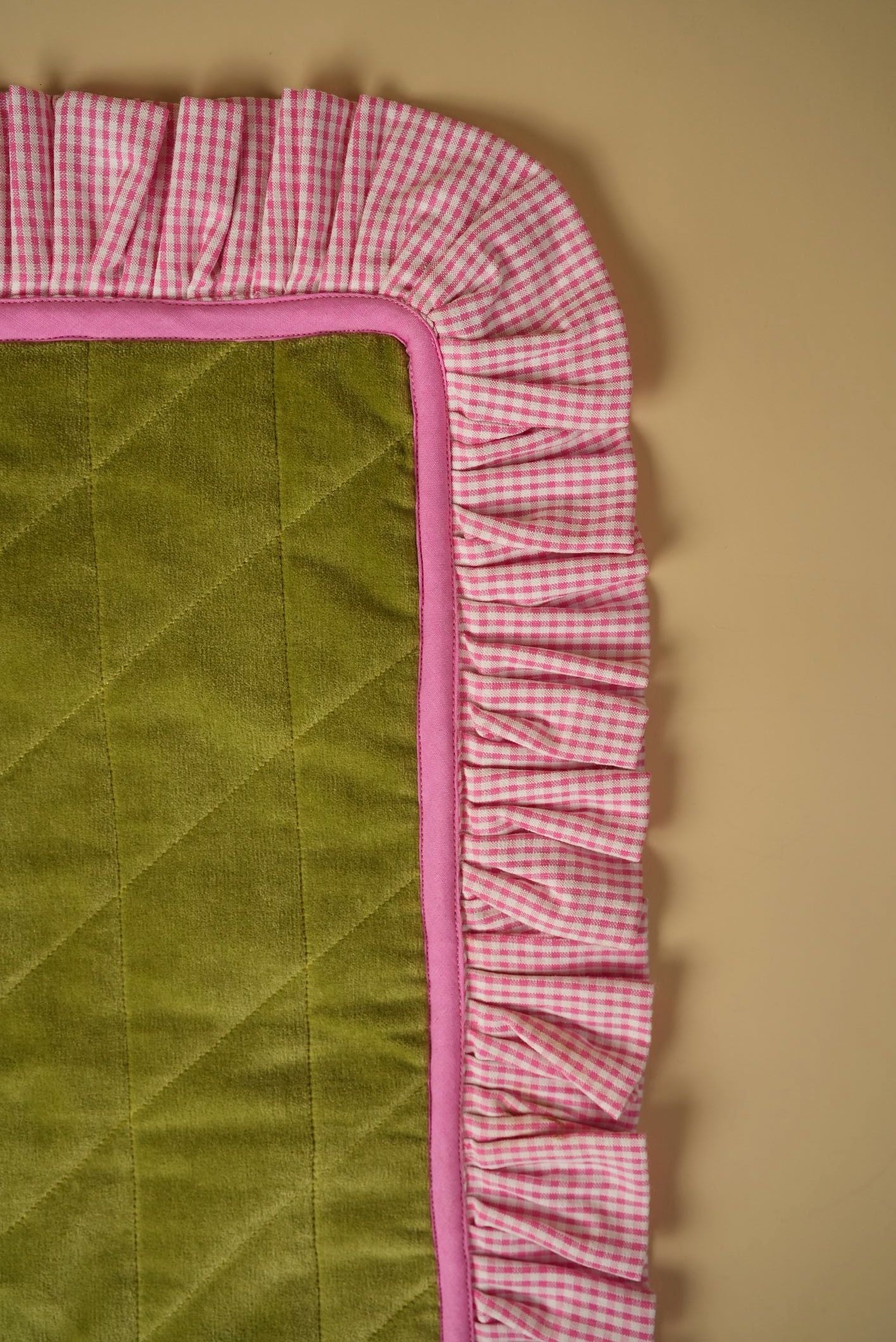 Pink & Green Frill Placemats | Set of 2