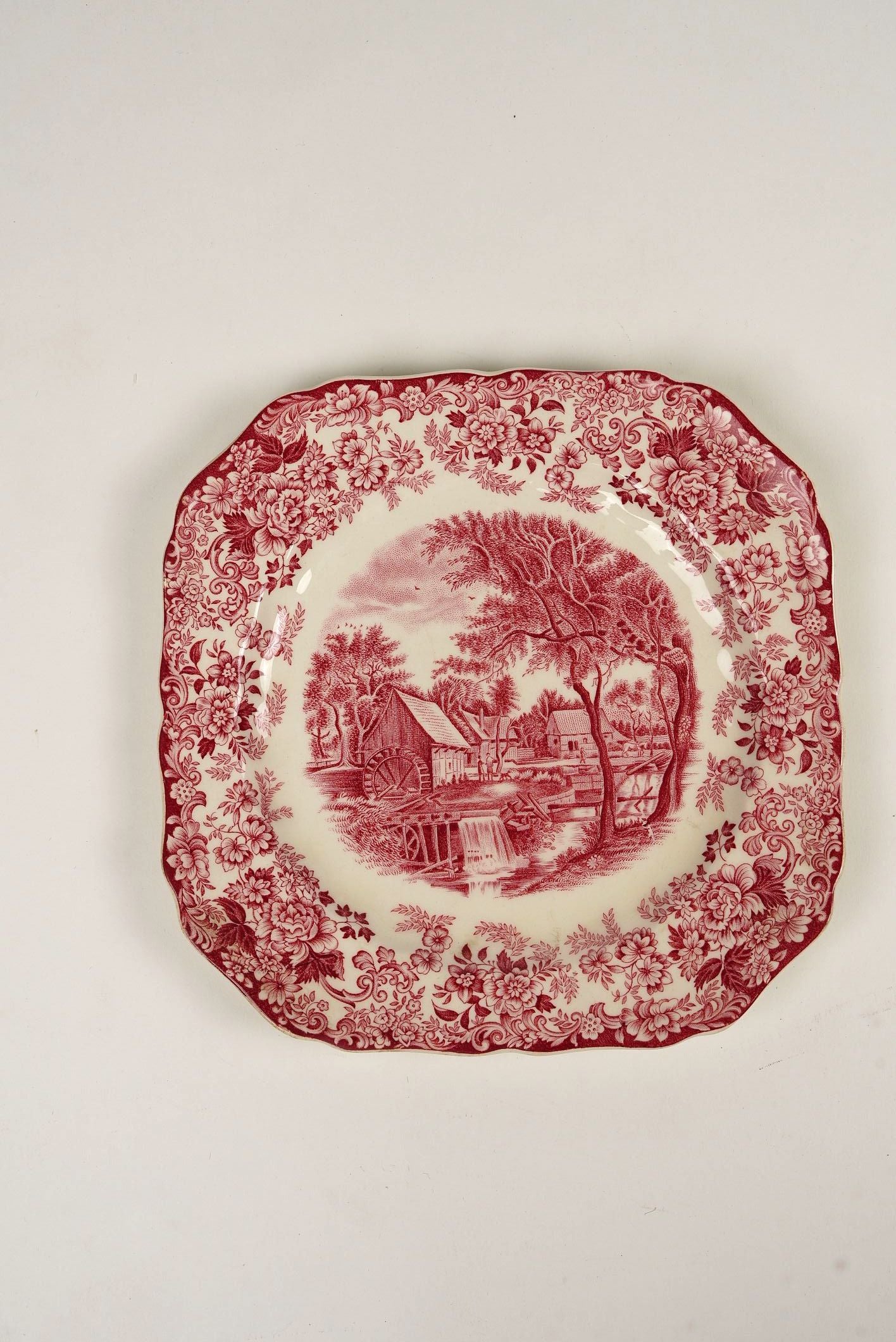 Rare Johnson Brothers “Mill Stream” Square Plate