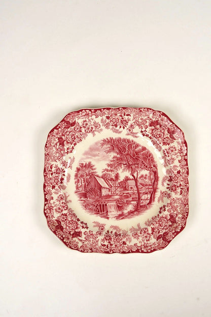 Rare Johnson Brothers “Mill Stream” Square Plate