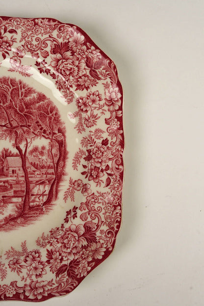 Rare Johnson Brothers “Mill Stream” Square Plate