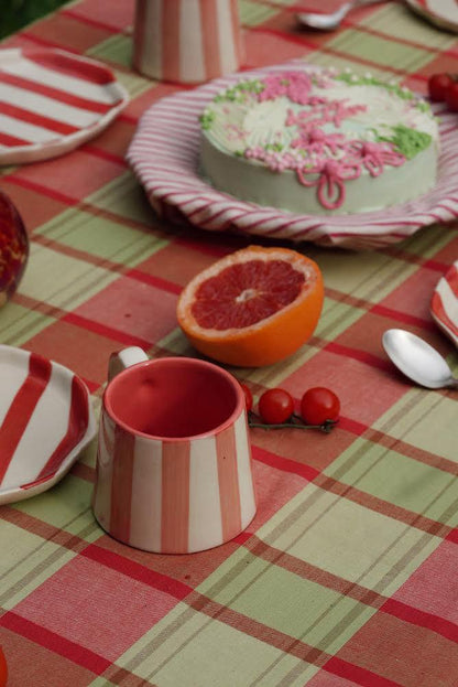 Red & Green Table Cover