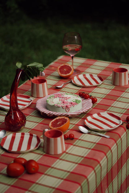 Red & Green Table Cover