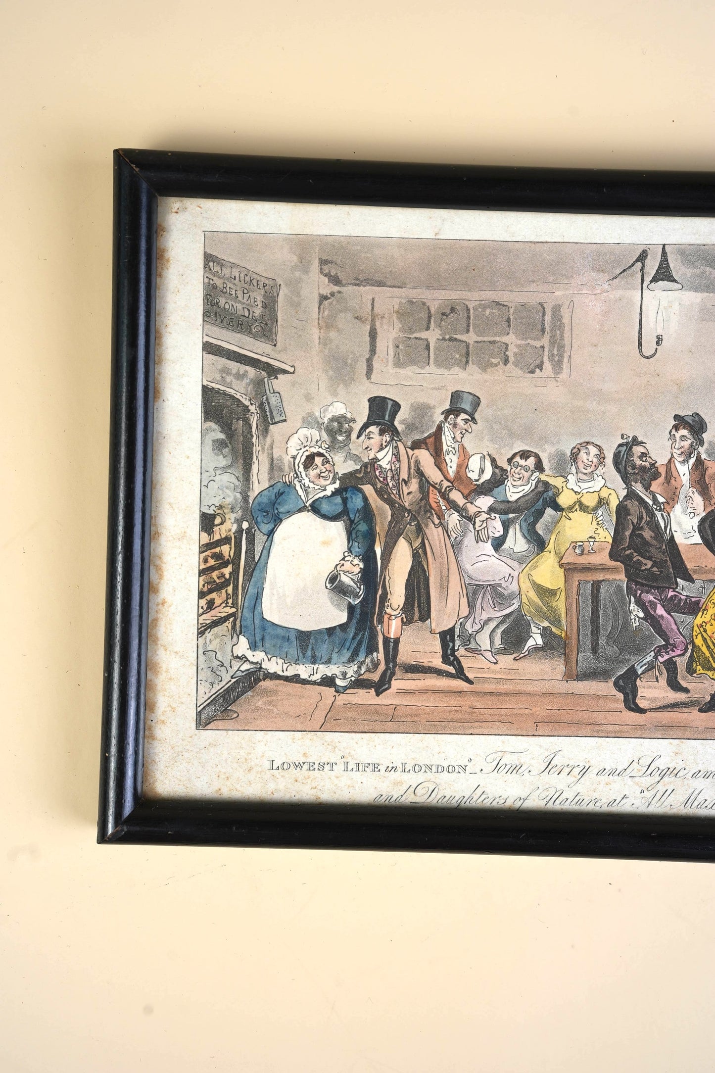 Regency Hand-Coloured Aquatint, Pierce Egan's Life in London, 1821