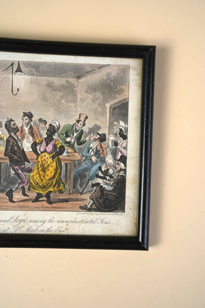 Regency Hand-Coloured Aquatint, Pierce Egan's Life in London, 1821