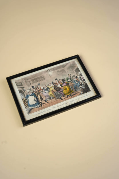 Regency Hand-Coloured Aquatint, Pierce Egan's Life in London, 1821