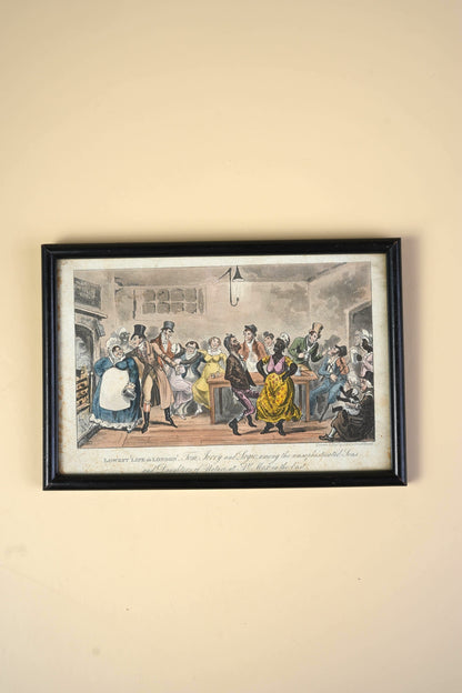 Regency Hand-Coloured Aquatint, Pierce Egan's Life in London, 1821
