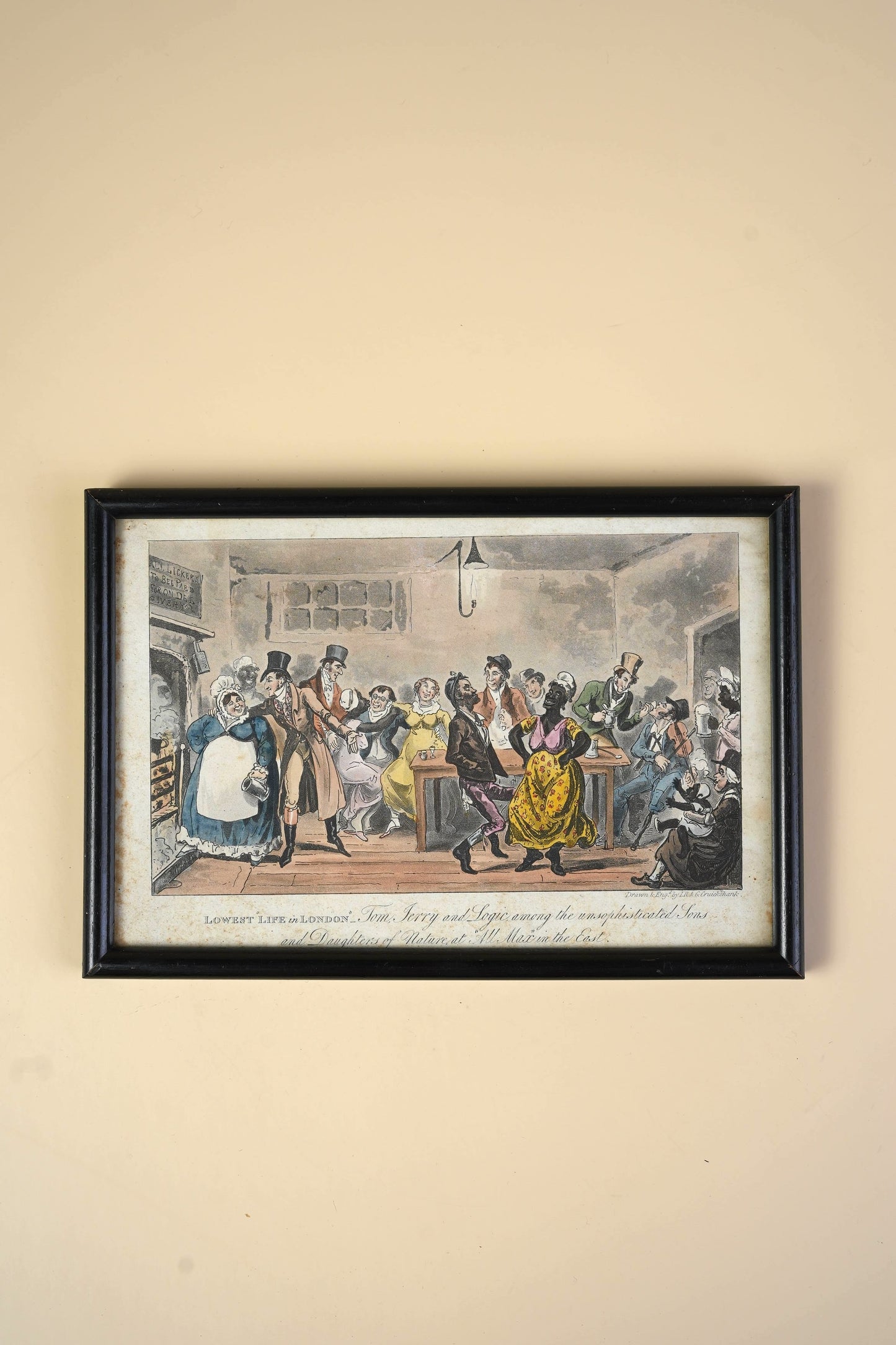 Regency Hand-Coloured Aquatint, Pierce Egan's Life in London, 1821