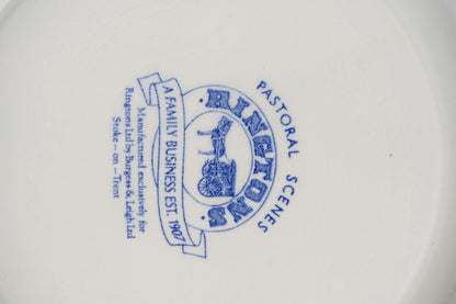 Vintage Ringtons Blue & White Dinner Plate