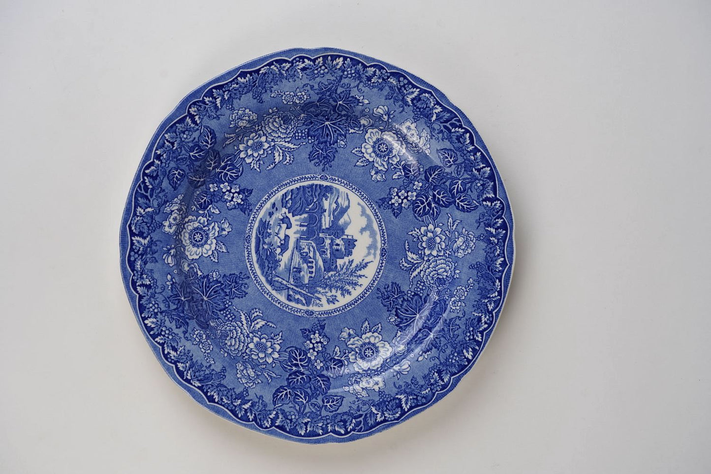 Vintage Ringtons Blue & White Dinner Plate