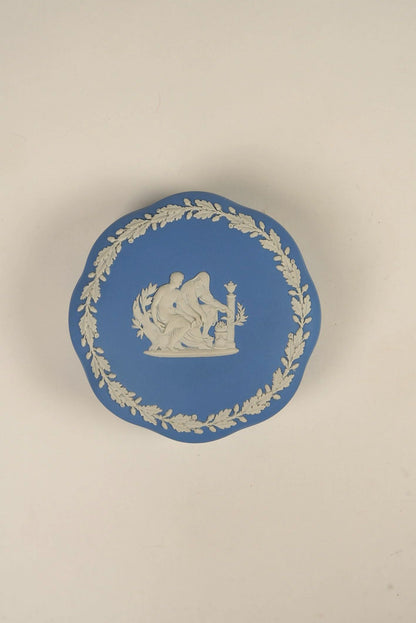 Jasperware Wedgwood Round Trinket Box