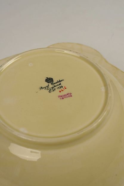 Royal Cauldon Hand-Painted Floral Dessert Bowls, Set of 4