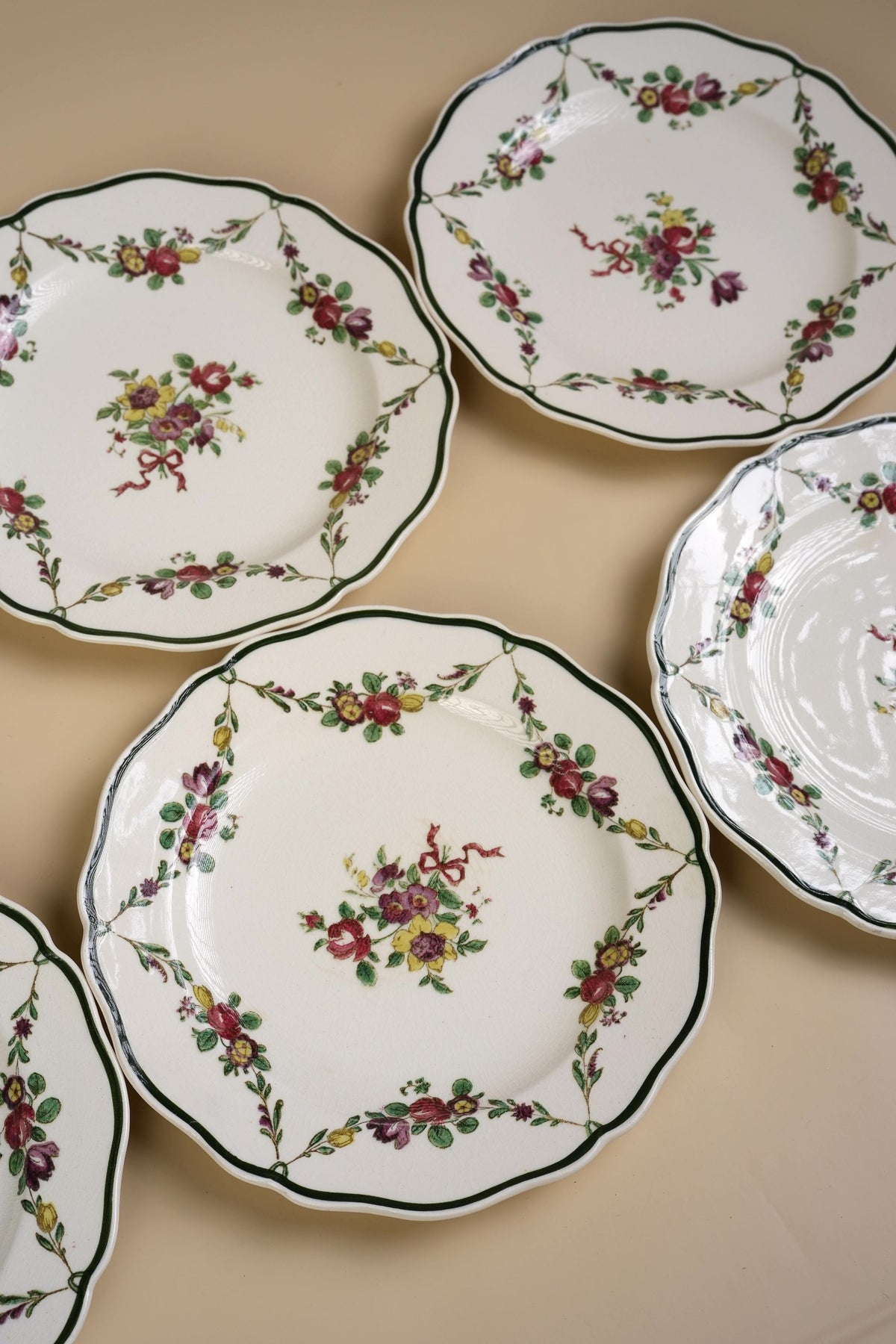Royal Doulton Floral Tea Plate & Square Dish Set, 7 Pieces
