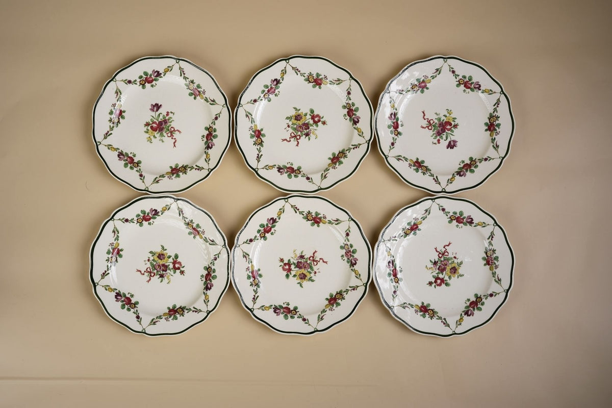 Royal Doulton Floral Tea Plate & Square Dish Set, 7 Pieces