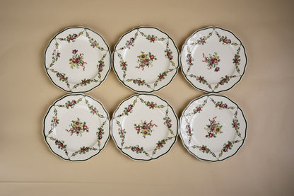 Royal Doulton Floral Tea Plate & Square Dish Set, 7 Pieces