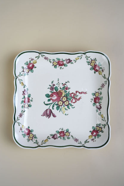 Royal Doulton Floral Tea Plate & Square Dish Set, 7 Pieces