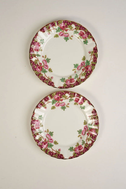 Royal Stafford 'Olde English Garden' Bone China Side Plates | Set of 2