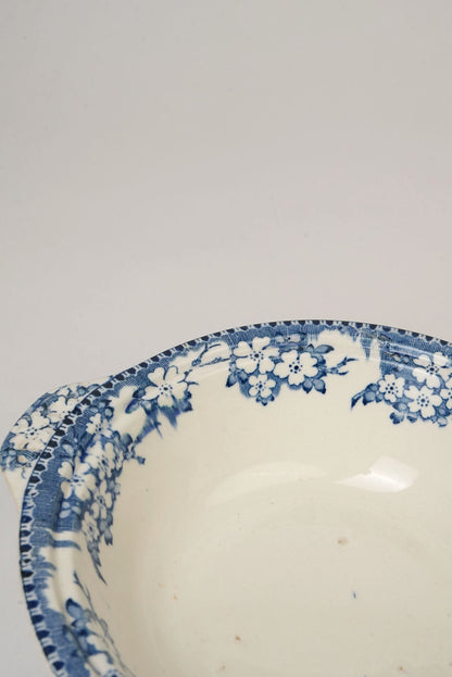 Vintage Serving Bowl With Delicate Floral Design