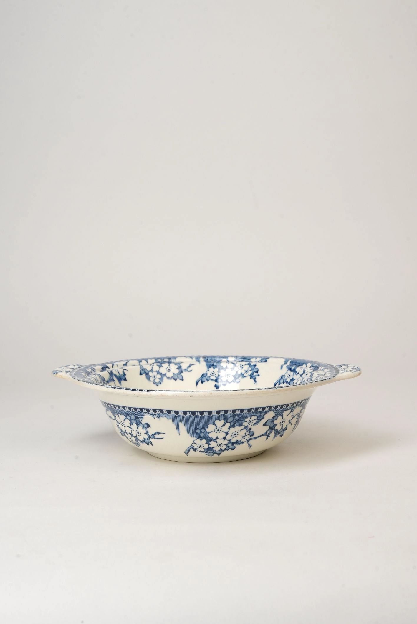 Vintage Serving Bowl With Delicate Floral Design
