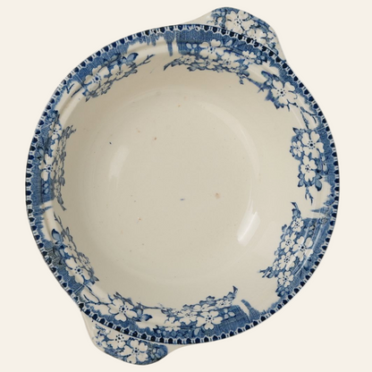 Vintage Serving Bowl With Delicate Floral Design