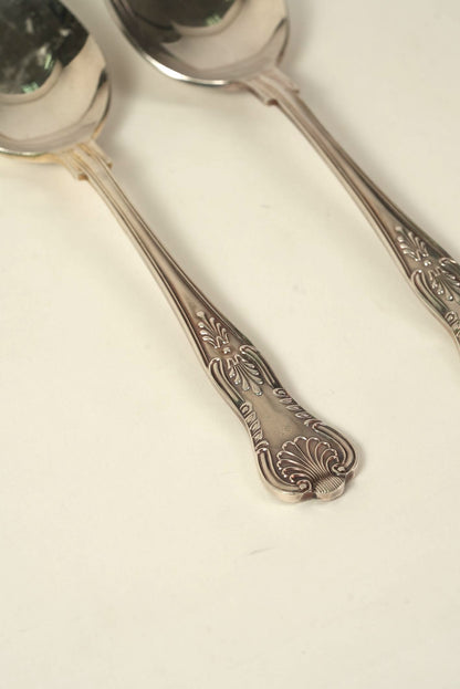 Set of 6 | Vintage Silver-Plated Teaspoons with Ornate Handles
