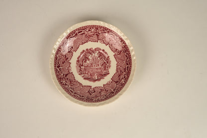 Set of 5 | Antique Mason's Vista Large Tea Cups & Saucers