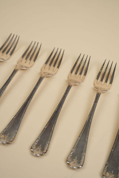 Silver Plated Forks & Knives | Set of 12