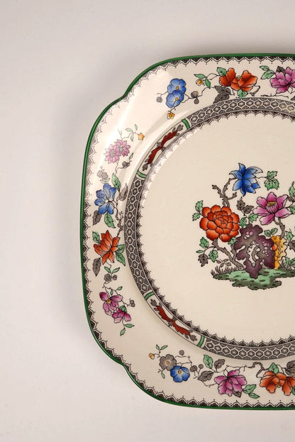 Antique Spode Chinese Rose Cake Plate