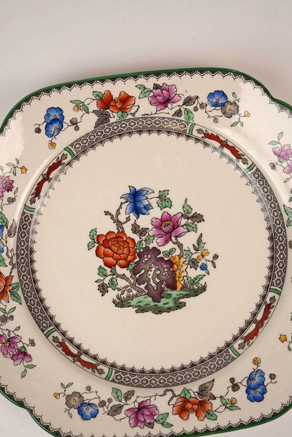Antique Spode Chinese Rose Cake Plate