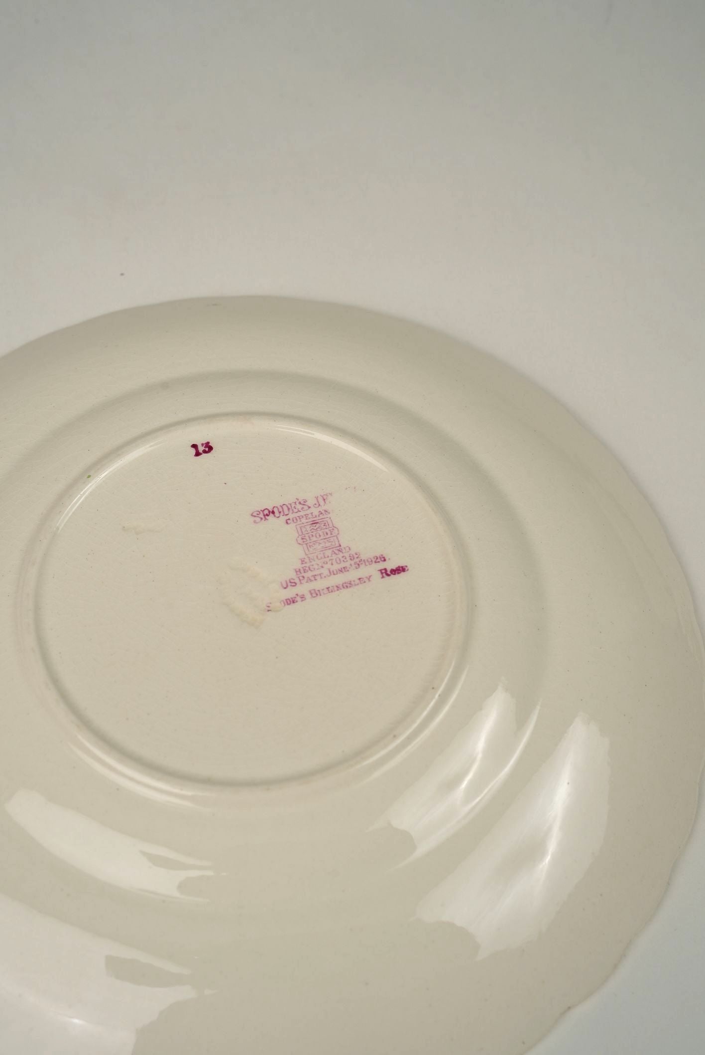 Spode Copeland English Pink Rose Embossed Plates | Set of 8
