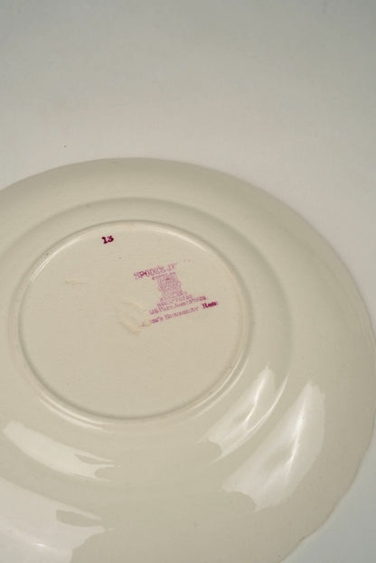 Spode Copeland English Pink Rose Embossed Plates | Set of 8