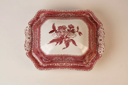 Spode Camille Copelands Red & White Iron Stone Terrine