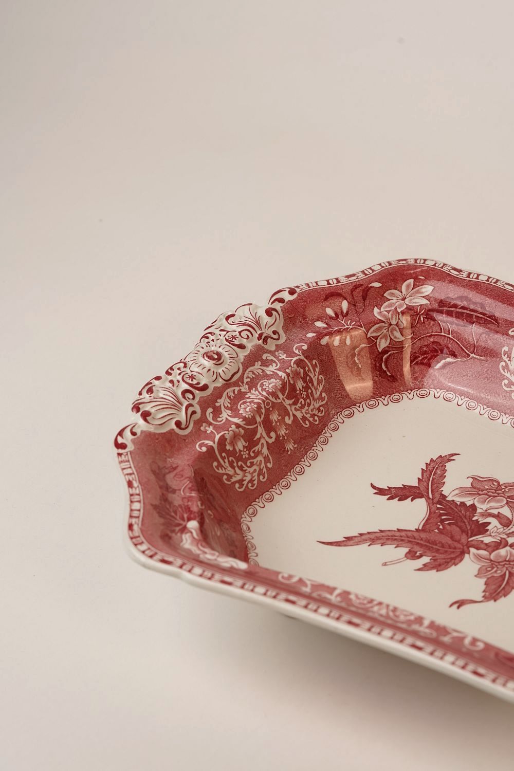 Spode Camille Copelands Red & White Iron Stone Terrine