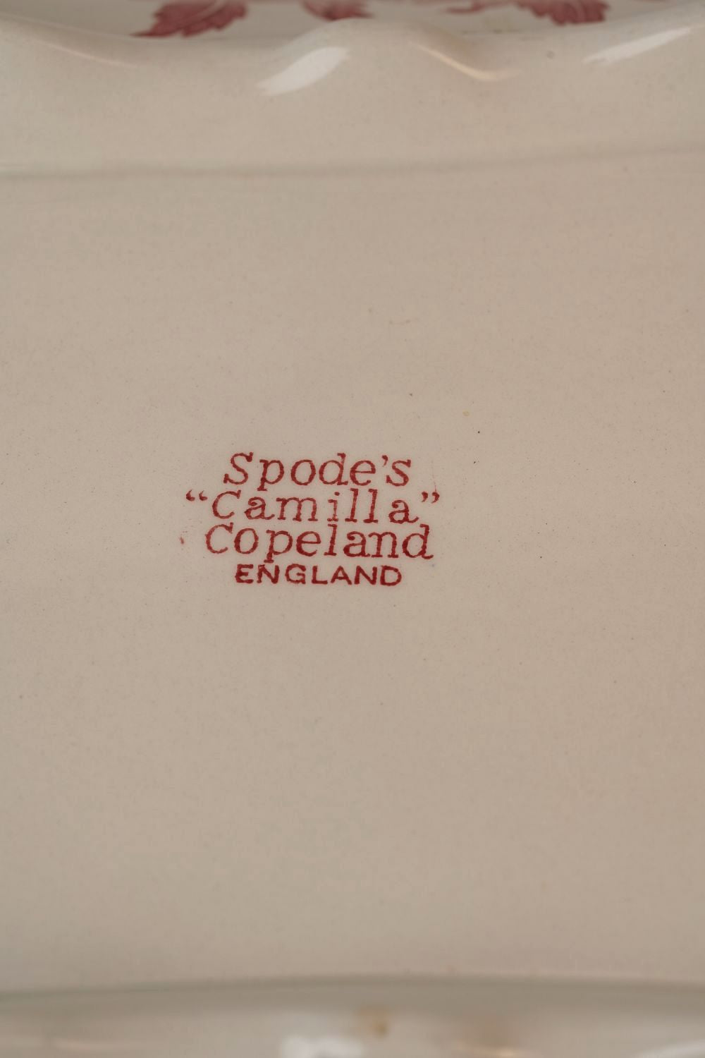 Spode Camille Copelands Red & White Iron Stone Terrine