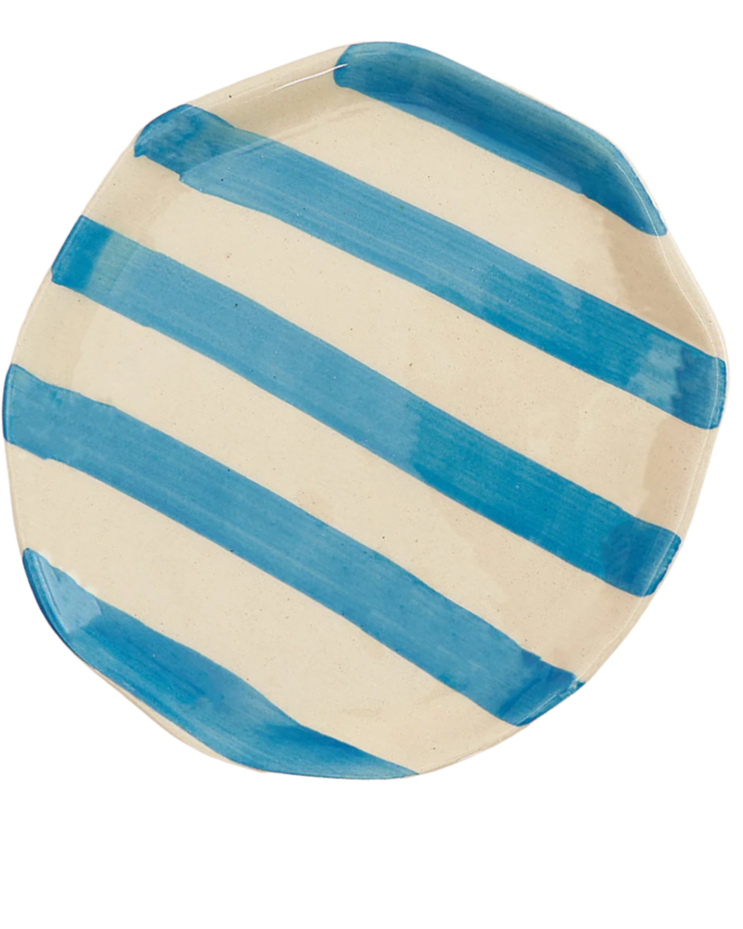 Stripe Edit Blue Dessert Plate | Set of 2
