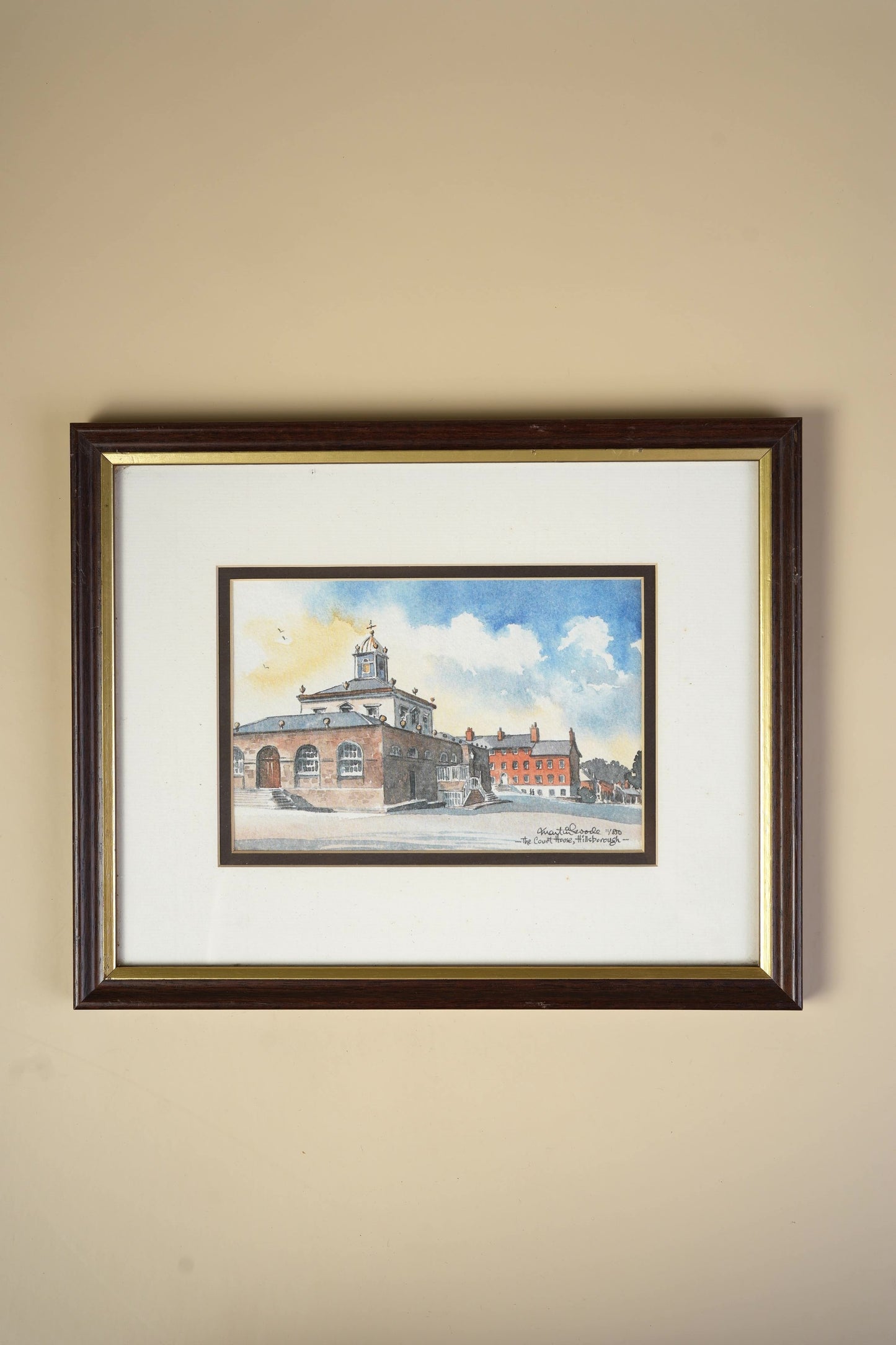 The Court House, Hillsborough — Framed Watercolour Print