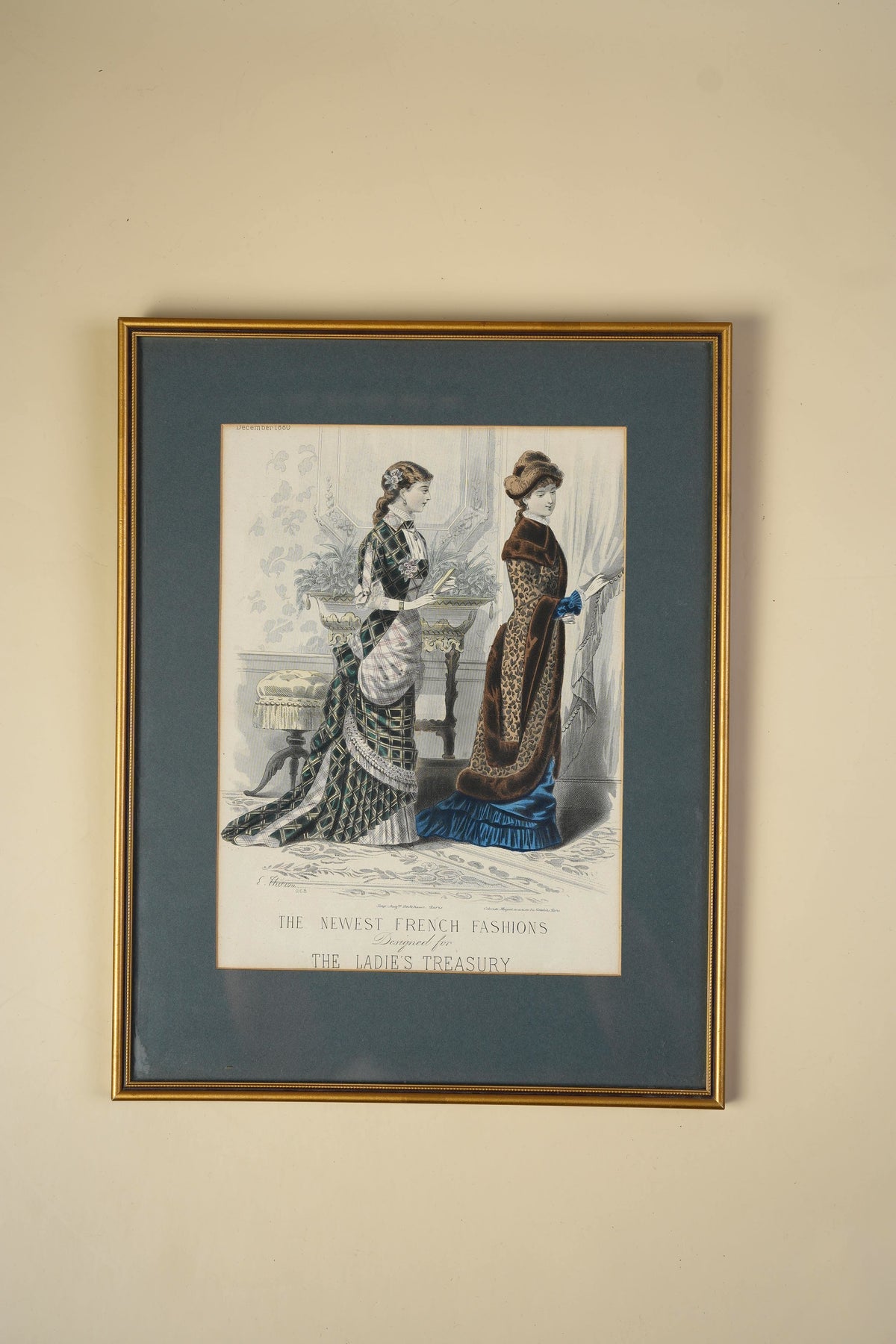 Victorian Fashion Plate — The Newest French Fashions, 1880
