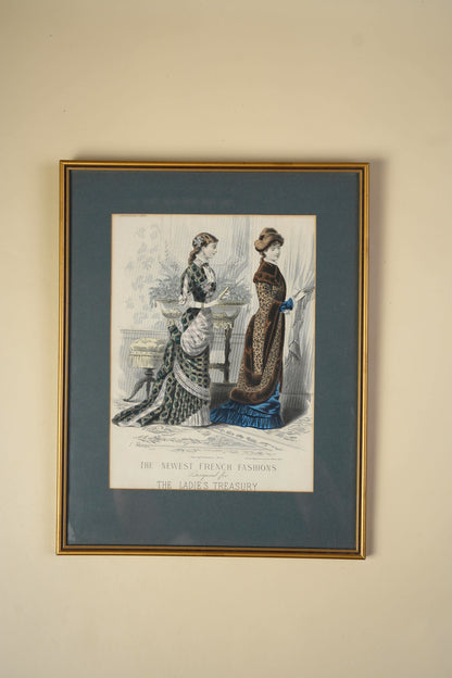 Victorian Fashion Plate — The Newest French Fashions, 1880