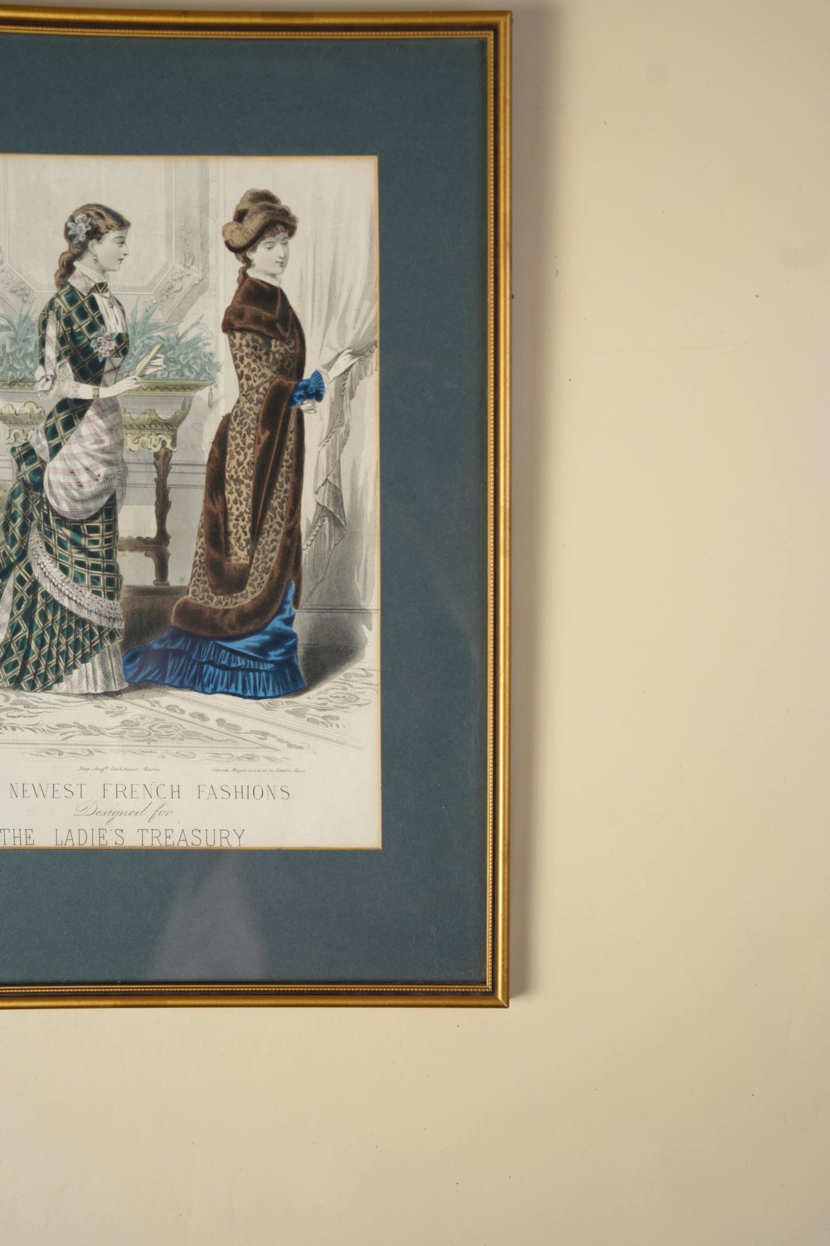 Victorian Fashion Plate — The Newest French Fashions, 1880