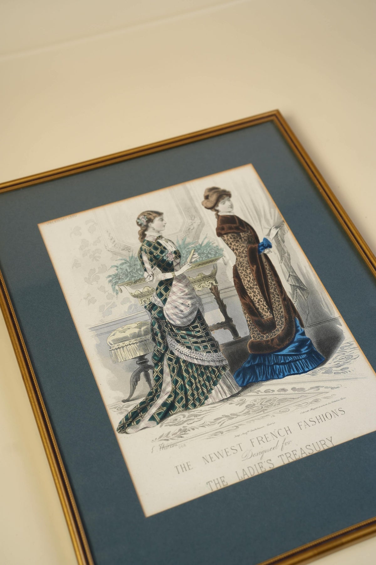 Victorian Fashion Plate — The Newest French Fashions, 1880